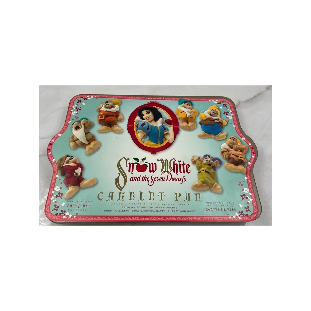 Williams Sonoma Disney Snow White Seven Dwarfs Cakelet Pan Nordic Ware New